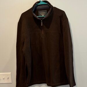 G.H. Bass & Co. Dark Brown Zip-Up Sweater